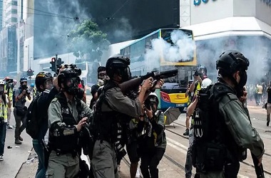 Jurnalis Indonesia Tertembak saat Liput Demo Hong Kong