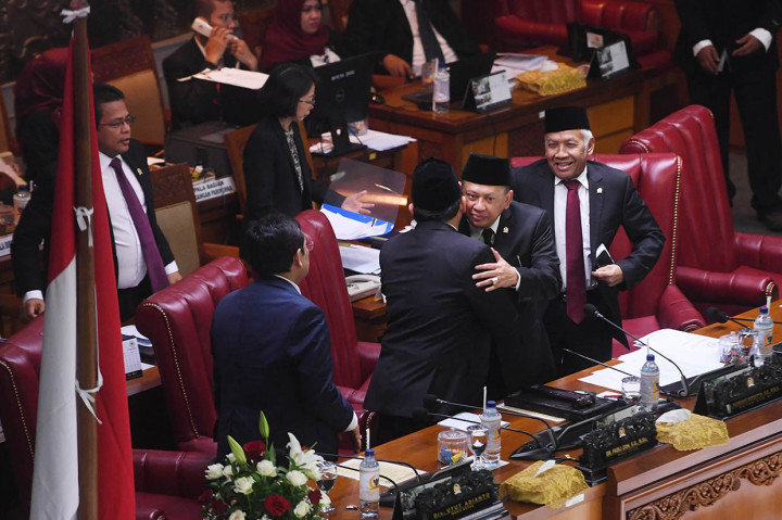 Suasana Rapat Paripurna Terakhir DPR Periode 2014-2019