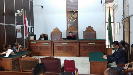 Suasana sidang putusan praperadilan Bupati Kudus nonaktif Muhammad Tamzil. Foto: Medcom.id/Fachri Audhia Hafiez