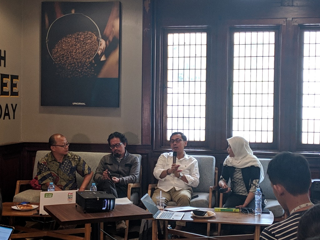 Diskusi di kawasan Cikini, Jakarta Pusat - Medcom.id/Faisal Abdalla.