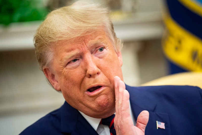 Presiden AS Donald Trump terancam dimakzulkan. Foto: AFP