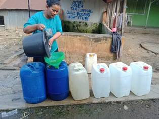 Stok Air Bersih BPBD Kudus Menipis