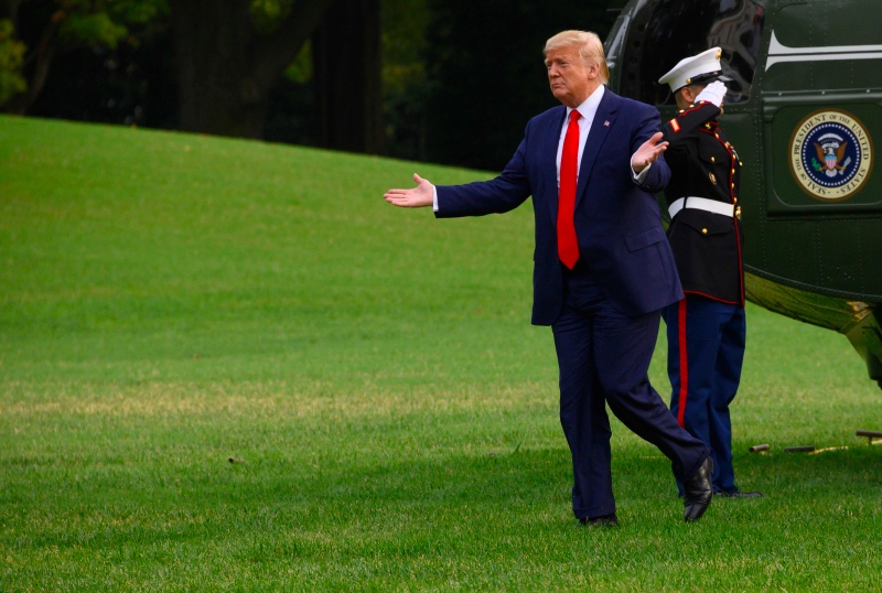 Presiden AS Donald Trump terancam dimakzulkan. Foto: AFP
