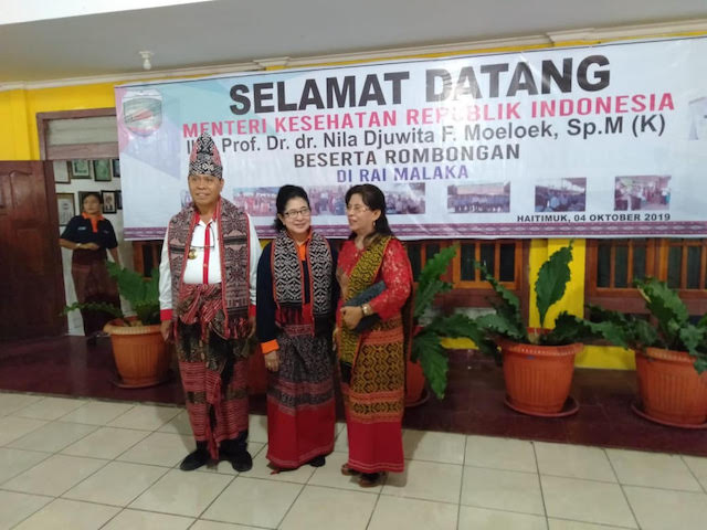 Bulan Kaki Gajah Nasional, Menkes Tinggalkan Jejak Kaki