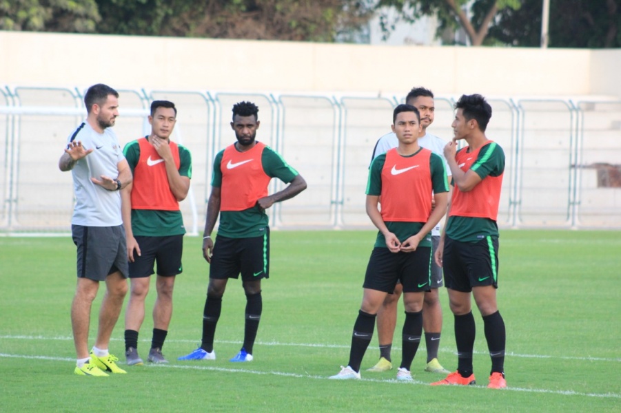Suasana latihan Timnas Indonesia di Dubai (Dok. PSSI)