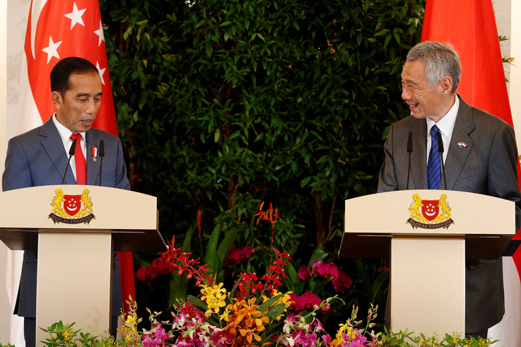 Jokowi Bertemu PM Lee di Singapura