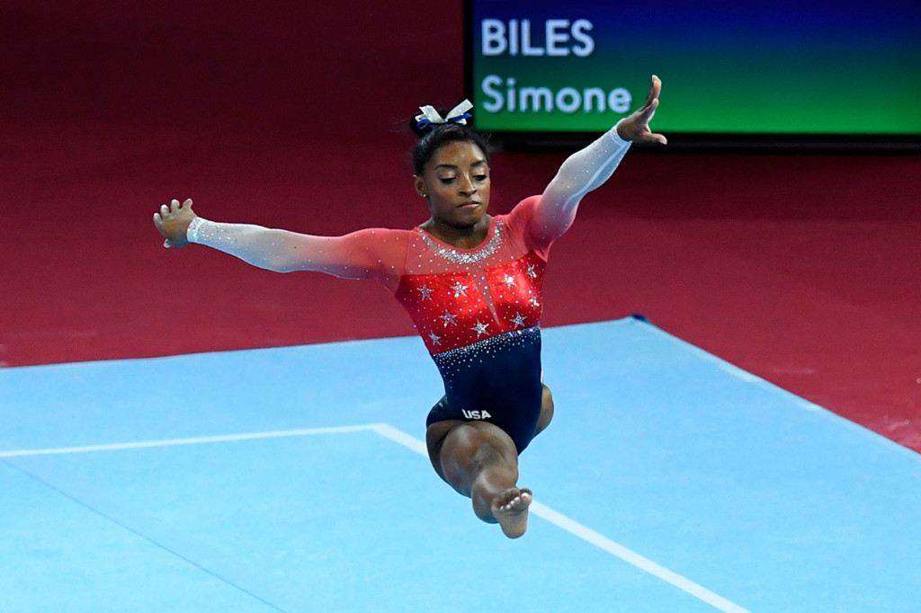 Biles Raih Gelar Juara Dunia Senam ke-15 Kalinya