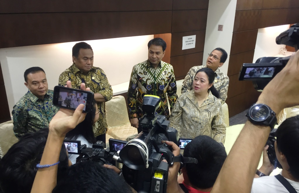 Pimpinan DPR RI periode 2019-2024 (Foto:Medcom.id/Gervin Nathaniel Purba)