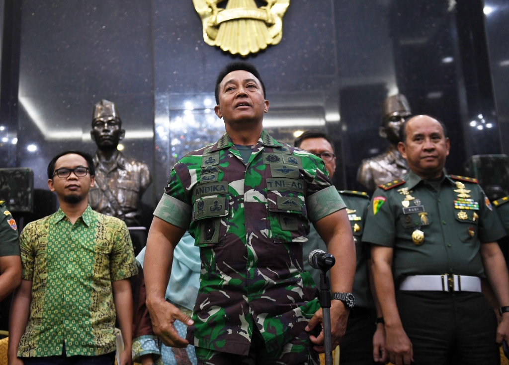 Kepala Staf TNI Angkatan Darat (Kasad) Jenderal TNI Andika Perkasa. Foto: Antara/Akbar Nugroho Gumay