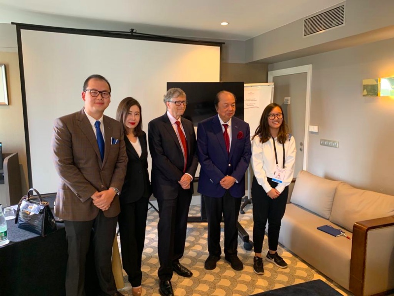Dato Seri Tahir bersama Bill Gates bersatu gelontorkan dana untuk kemanusiaan. Foto: Yohana Margaretha