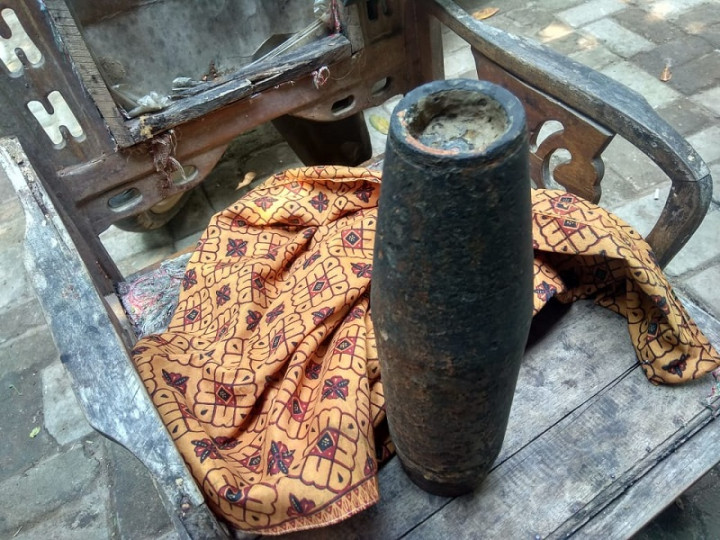 Mortir Sisa Perang Kemerdekaan Ditemukan di Cisadane