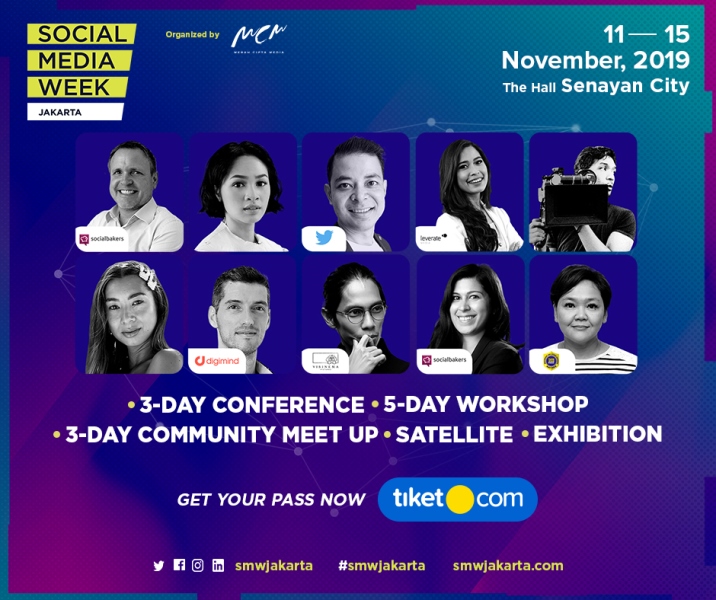 Social Media Week Jakarta 2019 Hadirkan 3 Topik Menarik