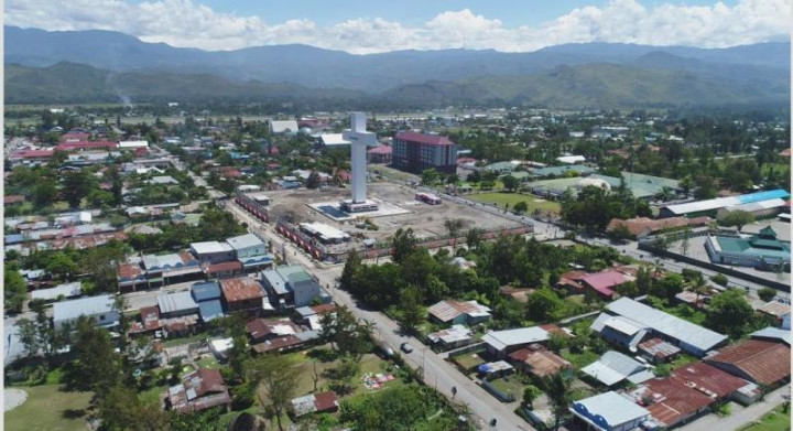 Menara Salib Jadi Ikon Kota Wamena