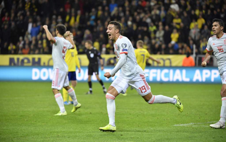 Tahan Imbang Swedia, Spanyol Lolos ke Piala Eropa 2020