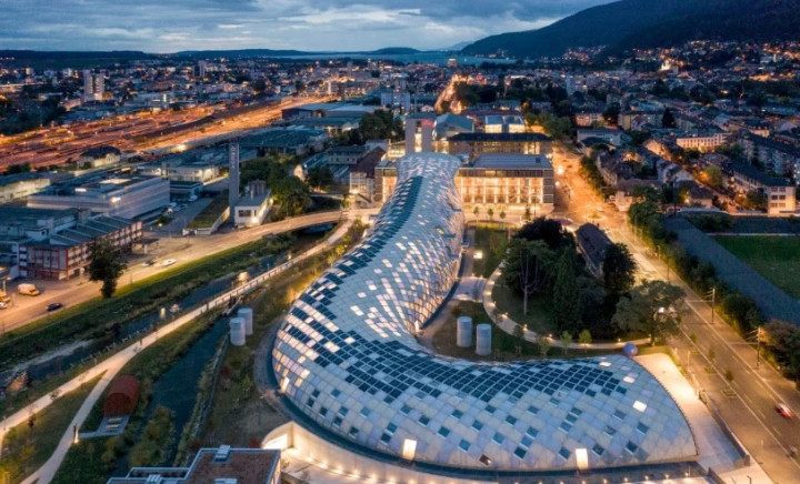 Desain Kantor Pusat Swatch yang Spektakuler