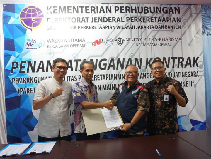 Waskita Bangun Rel Dwiganda Manggarai-Jatinegara