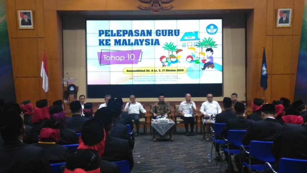Kemendikbud saat melepas 94 guru untuk bertugas di daerah perbatasan. Foto:  Medcom.id/Intan Yunelia