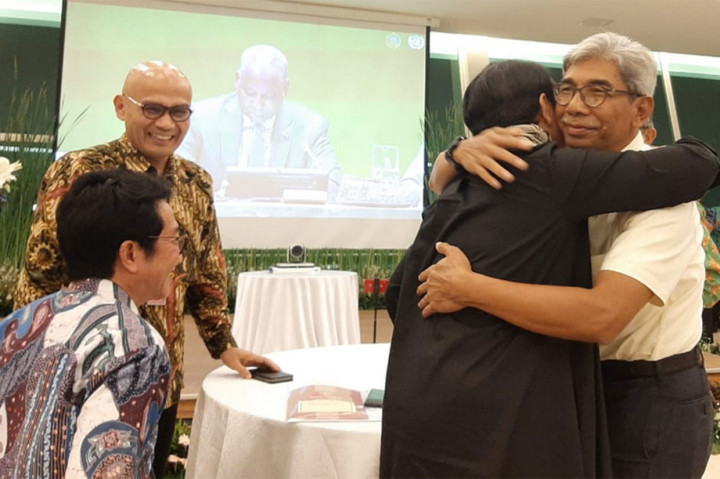 Ekspresi Menlu saat RI Terpilih Sebagai Anggota Dewan HAM PBB