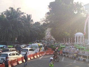 Polresta Bogor Sekat Tujuh Titik Rawan Pergerakan Massa