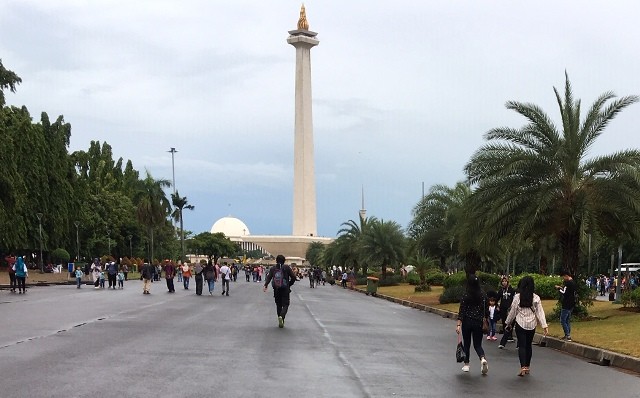 Monas Ditutup Saat Pelantikan Presiden
