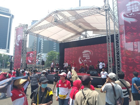 Panggung Besar Disiapkan Sambut Pelantikan Jokowi-Ma'ruf