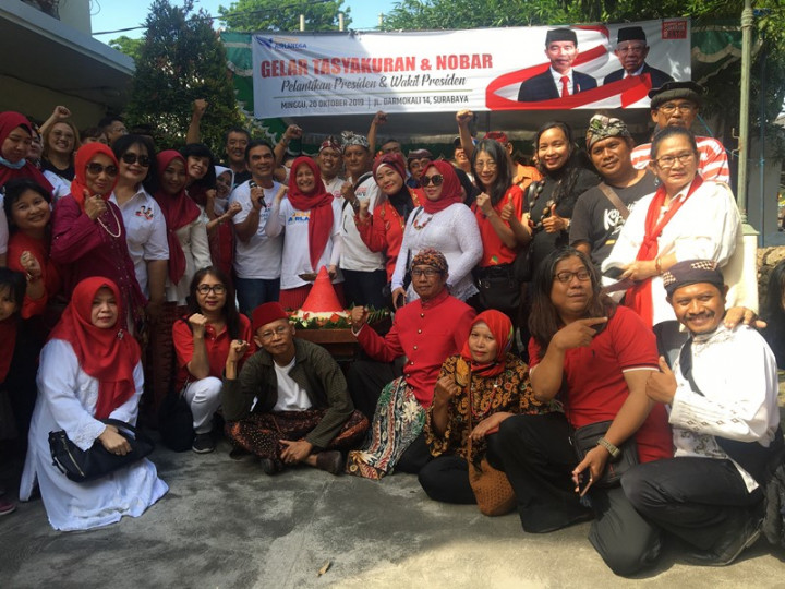 Relawan Gelar Tasyakuran dan Nobar Pelantikan Jokowi-Ma'ruf