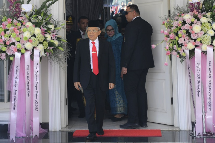 Ma'ruf Amin Tampil Beda di Pelantikan