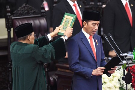 Jokowi Tutup Pidato dengan Pepatah Bugis