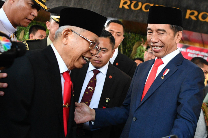 Momen-momen Menarik Pelantikan Jokowi-Ma'ruf