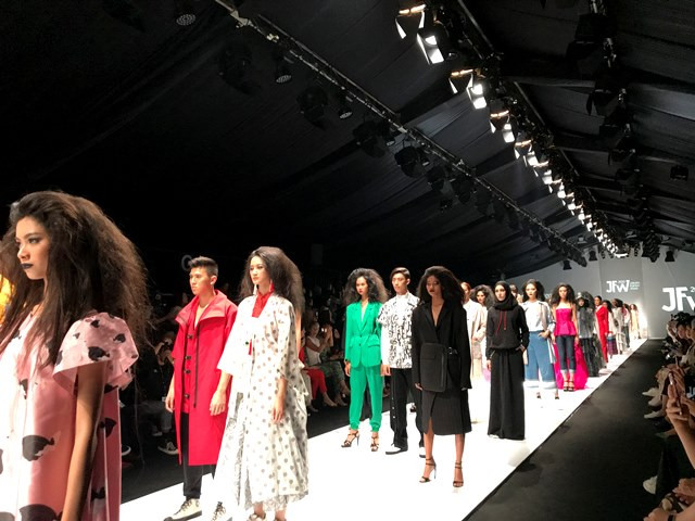 Jakarta Fashion Week 2020 tahun ini berlangsung di Senayan City sepanjang tanggal 22 - 28 Oktober 2019. (Foto: Dok. Medcom.id/Raka Lestari)