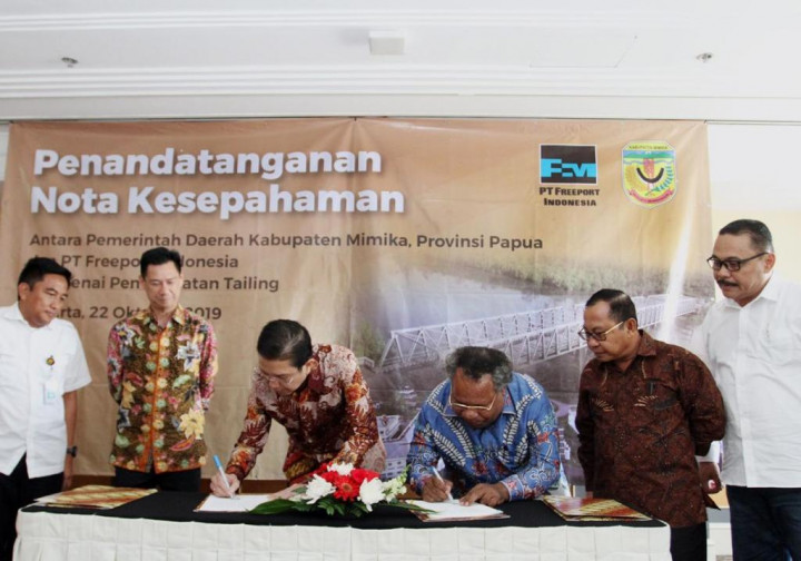 Pemkab Mimika Manfaatkan <i>Tailing</i> Freeport Bangun Infrastruktur