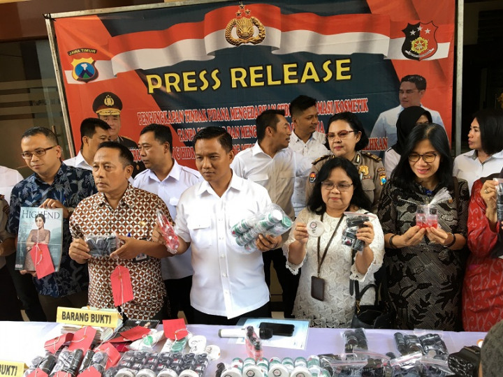 Ribuan Kosmetik Merek KLT Disita