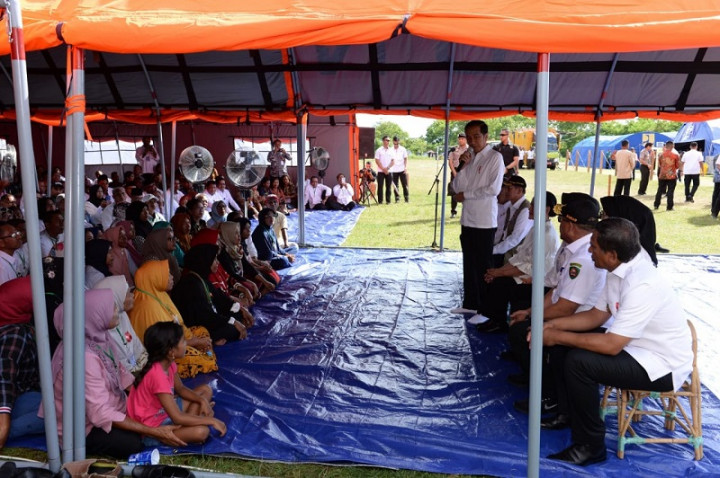 Presiden Kunjungi Pengungsi Gempa Maluku