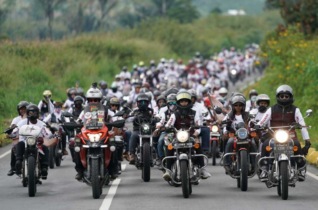 Ribuan bikers padati Motocamp yang diinisiasi Suryanation Ridescape di Medan. SMR
