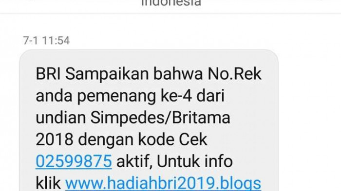 Sms Penipuan Menang Undian Masih Jadi Kejahatan Siber Tertinggi