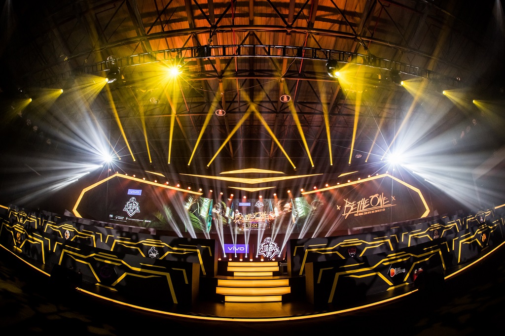 Panggung turnamen PUBG Mobile Open Club (PMCO) 2019.