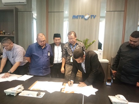 ?Media Group-Jawaharatul Madi jalin kerja sama pengadaan makan jemaah haji. Foto: Achmad Zulfikar Fazli/Medcom.id