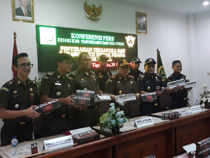 160 Ribu Rokok Ilegal Disita di Tangerang