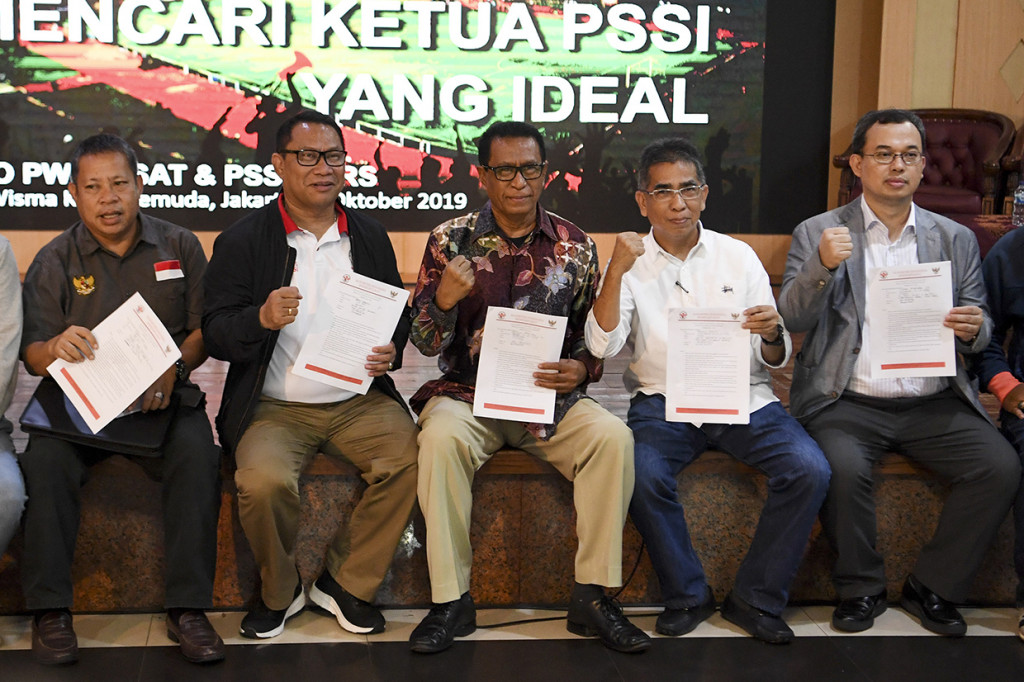 Debat Visi Misi Caketum PSSI, Iwan Bule & La Nyalla Tak Terlihat