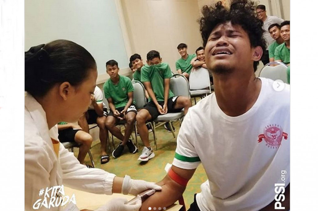 Ekspresi Kocak Saat Bagus-Bagas Menghadapi Jarum Suntik