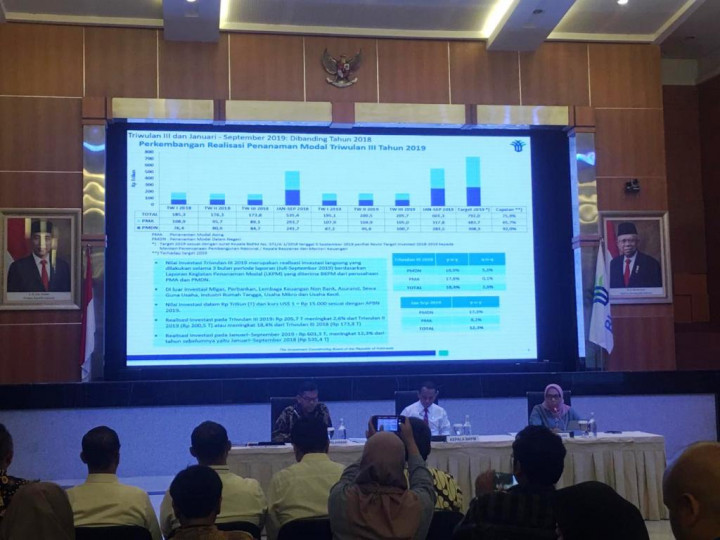 Realisasi Investasi Kuartal III-2019 Capai Rp205 Triliun