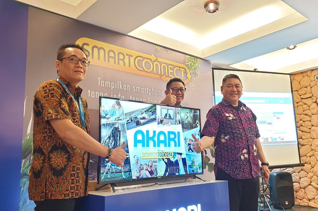 PT Akari Indonesia mengumumkan kehadiran TV cerdas dengan dukungan fitur SmartConnect.