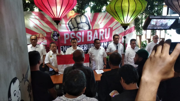 Gerbong 9 Caketum PSSI Ogah Bahas Misi Pribadi di Kongres