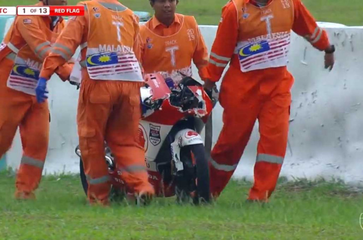 Kondisi Motor Afridza Munandar Usai Kecelakaan Maut di Sepang