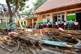 Atap Roboh SDN 1 Babatan Nganjuk Segera Dibenahi