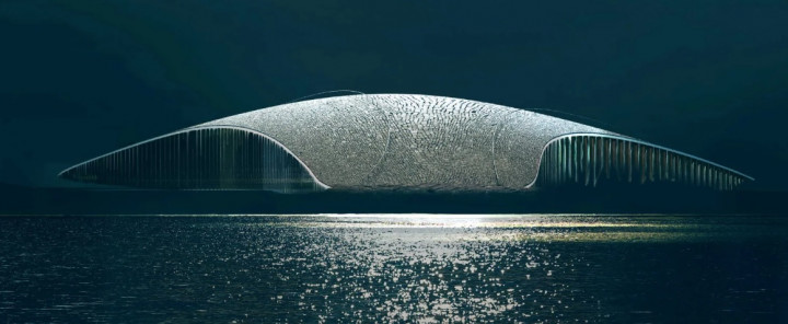 The Whale, Bangunan untuk Menonton Paus Bermigrasi