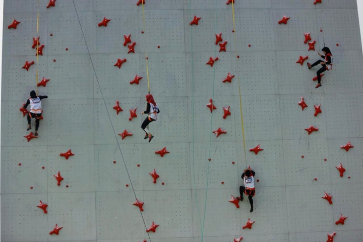 Atlet Panjat Tebing Indonesia Asah Mental Bertanding di Kejuaraan Asia