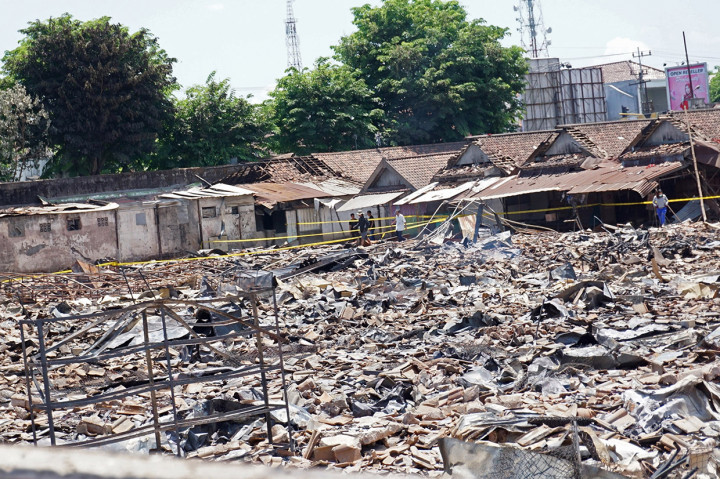 Kondisi Pasar Ngunut Pascakebakaran