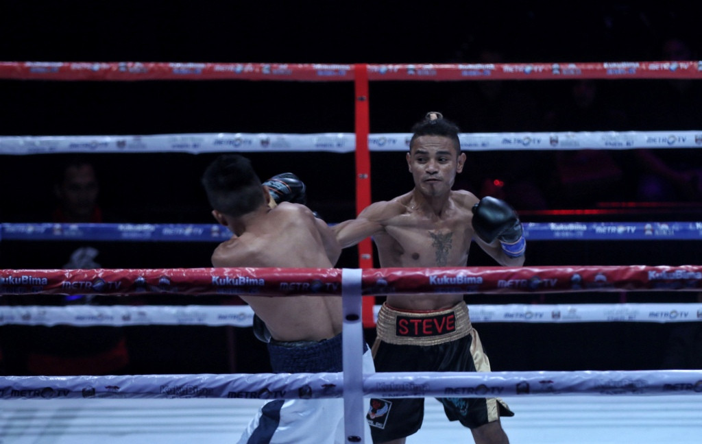 Situasi pertandingan di Boxing Championship 2019 (Foto: MI/Adi Maulana Ibrahim)