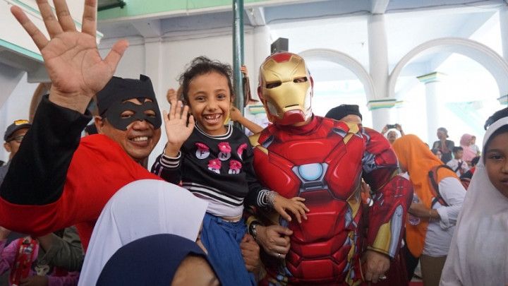 Superhero Beraksi di SDN Gentong Pulihkan Siswa